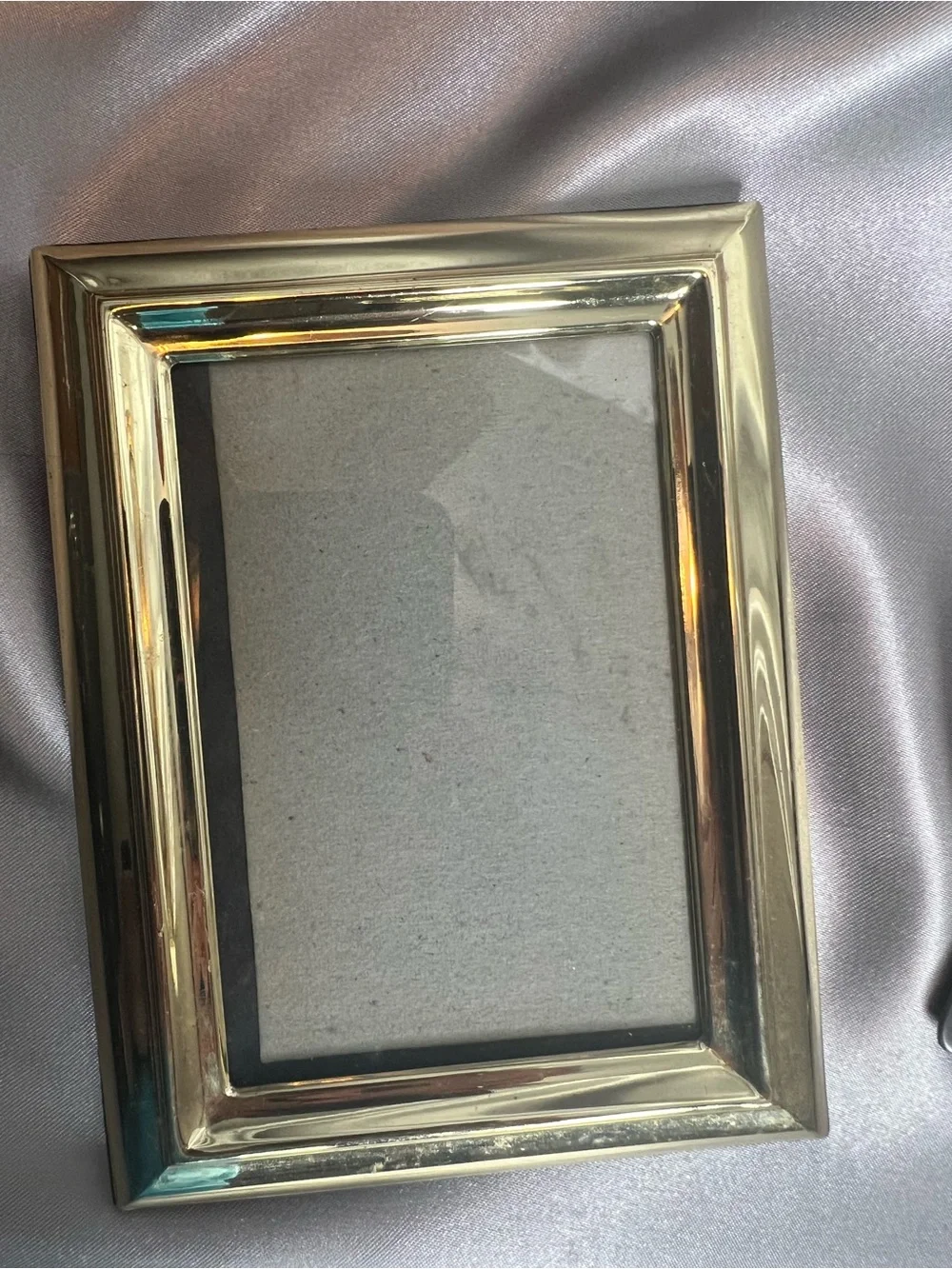 Pewter look and brass Ornate Picture Frame - Decorative Home Accent